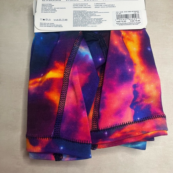 NWT American Eagle AE men's 6” Boxer Brief underwear XS galaxy - Picture 3 of 3